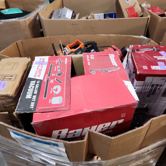 (001-1130)Pallet of HRBR FR8 Tools - Hardware & Tools - Store Returns